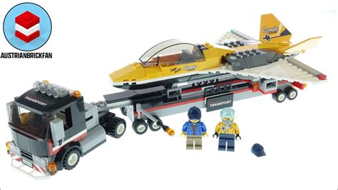 Lego City 60289 Airshow Jet Transporter - Lego Speed Build Review - YouTube