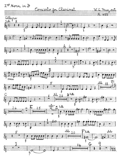 Imslp39364 Pmlp03144 Mozart Clarinet Concerto K622 Fhorn2 Pdf