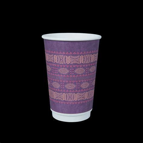 Compostable Double Wall Hot Paper Cup Oz Coffee Origins Matte Series PERTH MEGAPLAS