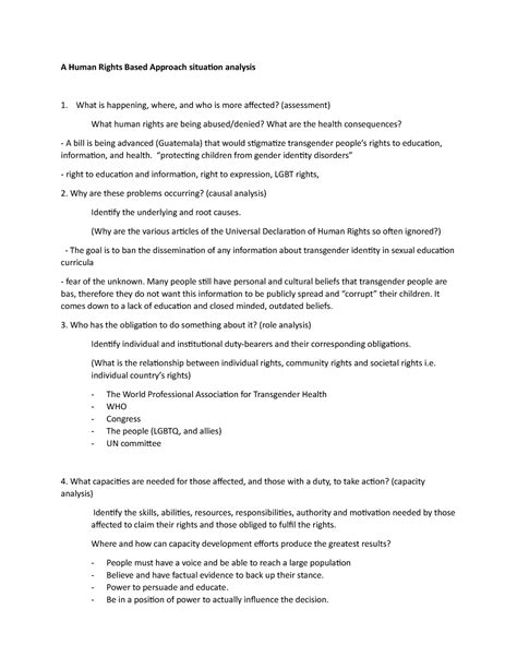 Hrba Class Activity 2022 A Human Rights Based Approach Situation