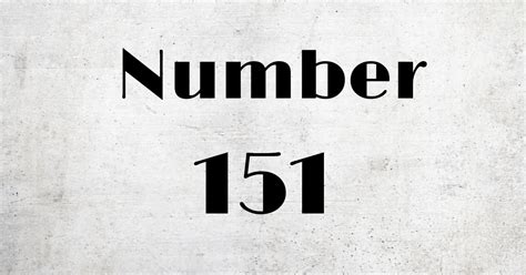 Angel Number 151