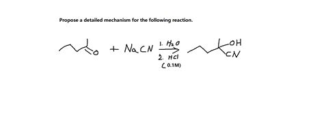 Solved Propose A Detailed Mechanism For The Following Chegg