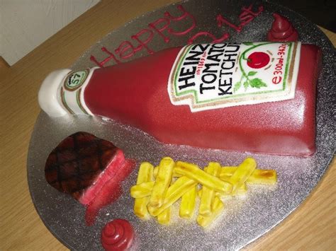 The Coloured Bubble Cakery Ketchup Cake