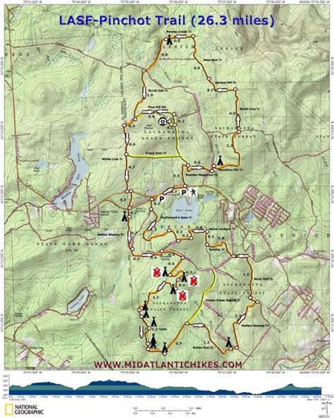 Pinchot Trail Printable Hiking Maps Printable Maps