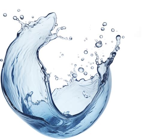 Ai Generated Realistic Water Splash Isolated Transparency Background