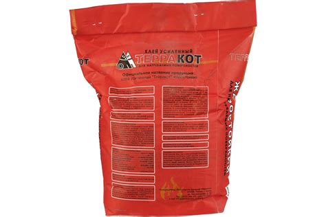 Жаростойкий клей Терракот усиленный, 5 кг А-17056 - выгодная цена ...