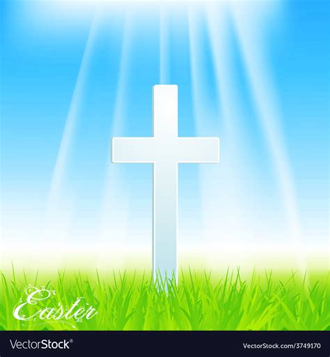 easter cross royalty  vector image vectorstock