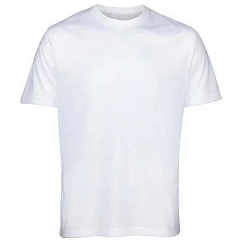 Cotton Plain Men S White Round Neck T Shirt At Rs In Kochi Id