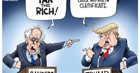 Cartoonist Gary Varvel: Imagine a Bernie Sanders/Trump debate