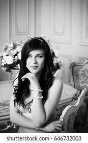 Gorgeous Sexy Naked Brunette Woman Long Stock Photo Edit Now