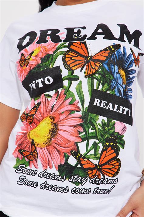 Dream Into Reality Graphic Tee - White | Fashion Nova
