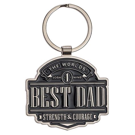 The Worlds Best Dad Christian Keychain Joshua 19