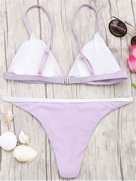 Brazilian Cut Bikini Set Purple