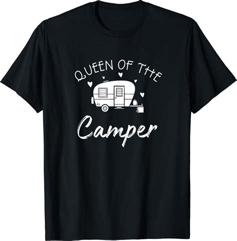 Queen Of The Camper Rv Camper Road Trip Shirt