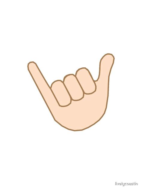 "Shaka/Hang Loose Emoji" iPhone Case & Cover by livelycoastin | Redbubble