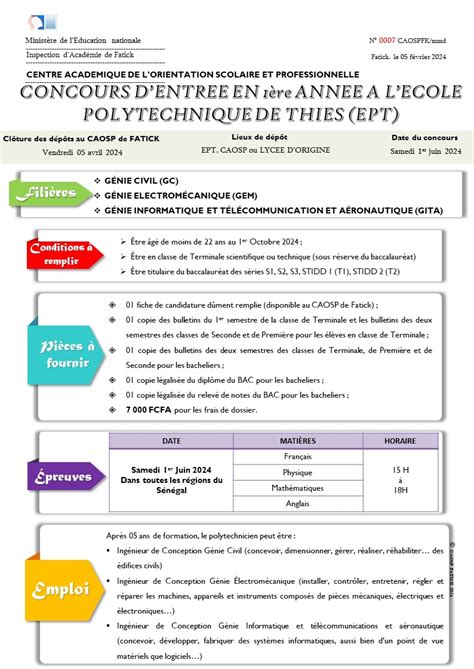 Liste Des Concours Ouverts En 2024 Et Conditions D accès Campus Média