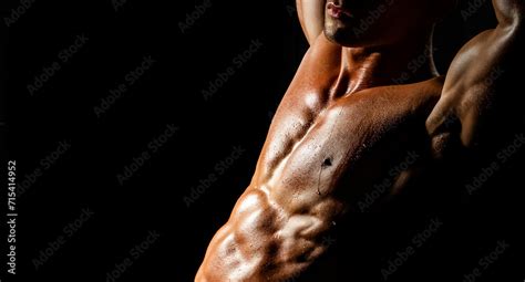 Protein Supplements Muscles For Actions Torso And Six Packs Attractive Naked Male Body
