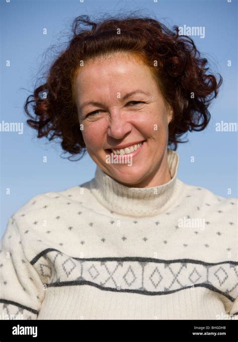 Mature Redheaded Woman Looking Camera Hi Res Stock Photography And Images Alamy