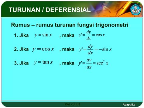 turunan trigonometri