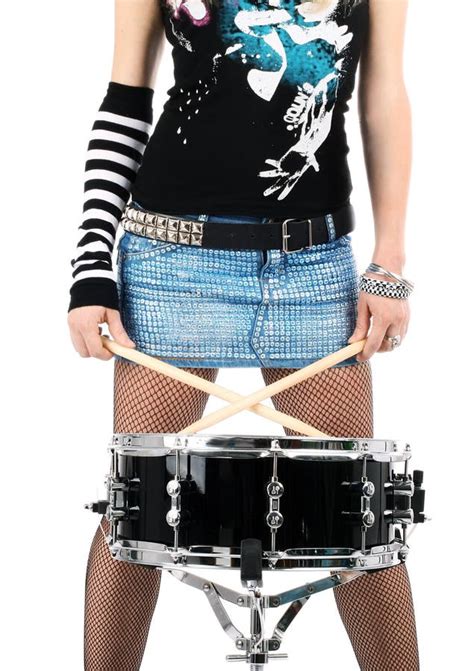 Rock N Roll With The Beautiful Blonde Stock Photo Image Of Performer Beautifully