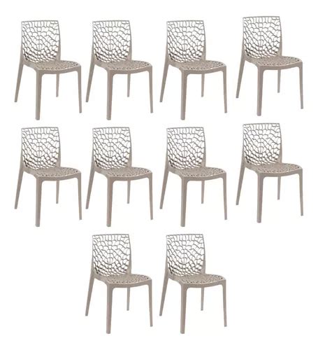 Gruvyer Kit Cadeiras Nude Confortáveis Sala Gourmet Frete grátis