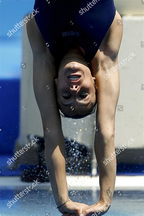 Italian Diver Tania Cagnotto Action During Editorial Stock Photo