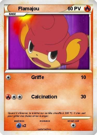 Pokémon Flamajou 10 10 Griffe Ma carte Pokémon