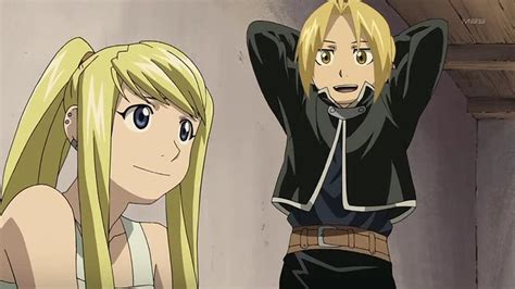 Fma Brotherhood Rush Valley Screencaps Edward Elric And Winry