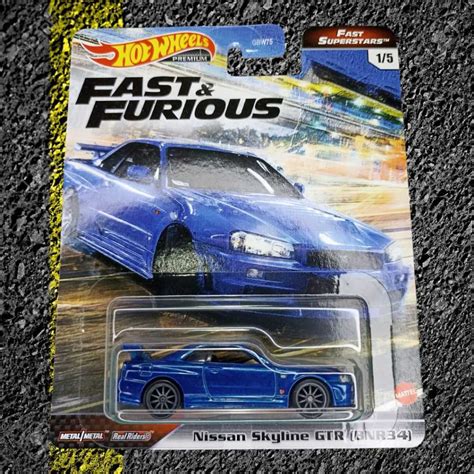 Hot Wheels Nissan Skyline Gtr R Bnr Fast Superstars Car Culture Shopee Malaysia