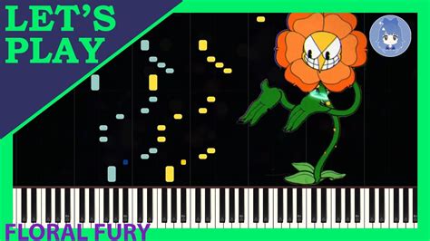 Floral Fury From Cuphead [piano Tutorial] Youtube