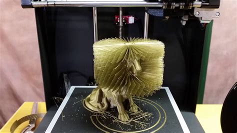 3d Printed Hairy Lion Youtube