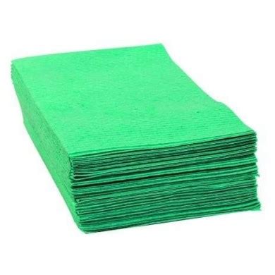 Lavette HACCP ajourée 36x51cm 80g verte - Sachet de 25