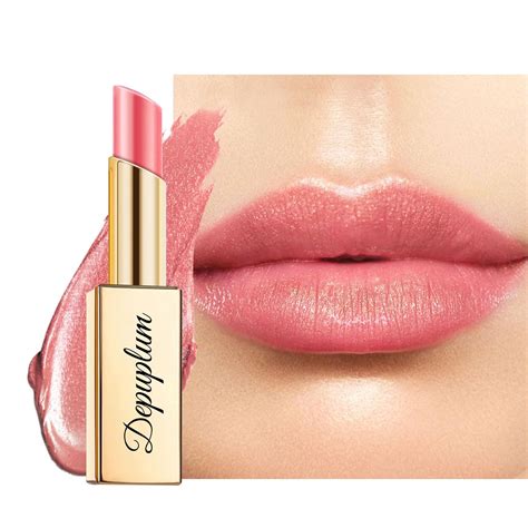 Amazon Depuplum Nude Pink Lipstick Moisturizing For Women Shimmer Tinted Lip Balm Hydrate