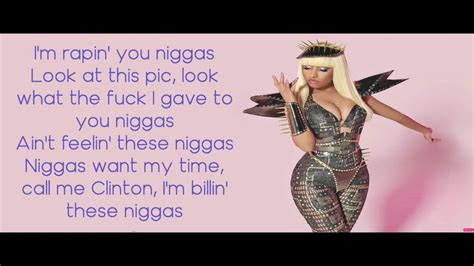 Nicki Minaj Lookin Ass Lyrics YouTube
