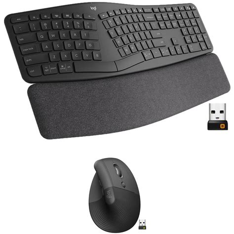 Logitech Wireless Ergo K860 Split Keyboard And Lift Vertical Mouse