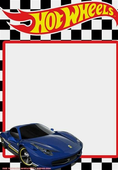 Pin By Killeans Crafts On Hot Wheels Hot Wheels Birthday Hot Wheels Invitations Hot Wheels Party