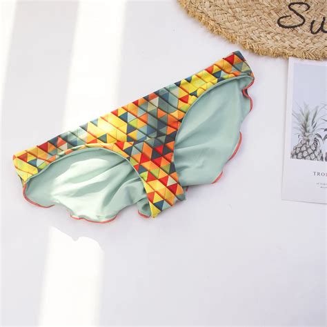 Booty Bikini Solid Brazilian Bikini Thong Bikini Tanga Swimsuit Bottom Bathing Suit Bottom