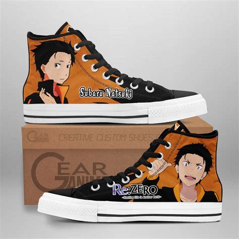 HOT Subaru Natsuki Re Zero Anime Canvas High Top Sneaker Express Your Unique Style With