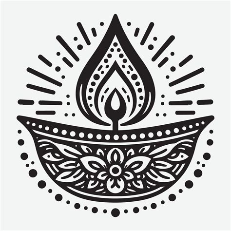 Artful Diya Silhouettes for Heartwarming Happy Diwali Celebrations