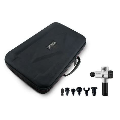 EVA коробка для массажного пистолета с 6 массажными головками и 1 зарядным