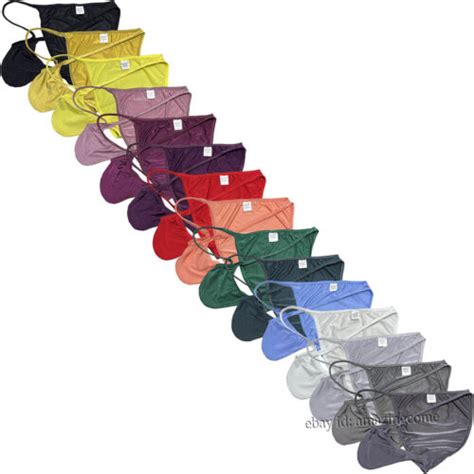 Men Bikini Briefs Shiny Enhance Bulge Pouch Underwear Male Ruched Skimpy Briefs EBay