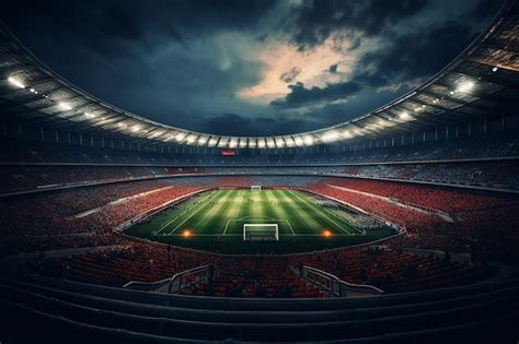 Aerial View Of Azteca Stadium In Mexico City Premium Ai Generated Image
