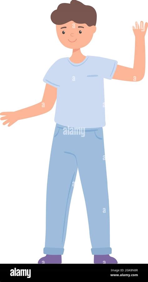 Boy Standing Cartoon Stock Vector Image And Art Alamy