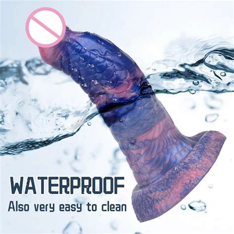 Realistic Dragon Monster Dildo Silicone Penguin Strong Suction Cup Flexible Penis G Spot Or Anal