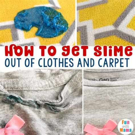 how to get slime out of a shirt