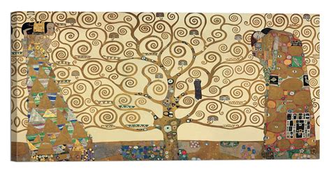 Gustav Klimt Der Lebensbaum 120 X 60 Cm Rahmen Druck Auf Leinwand Mit