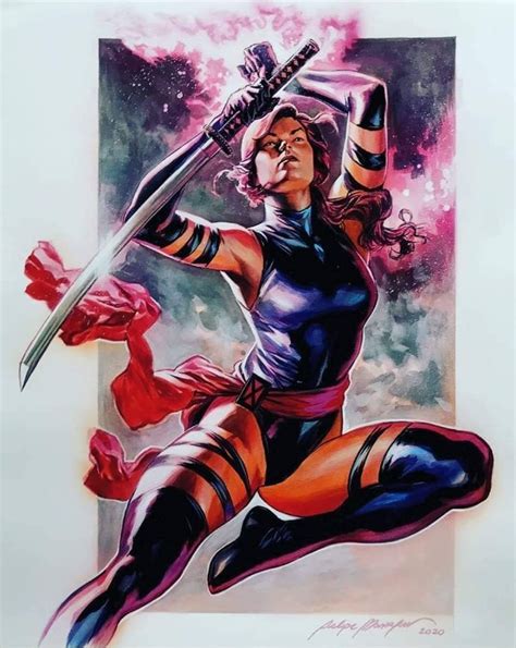 Psylocke By Felipe Massafera Marvel Comics Art Comic Art Marvel