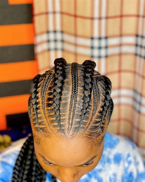 35 Beautiful Cornrow All Back Styles For 2024 Thrivenaija Cornrow