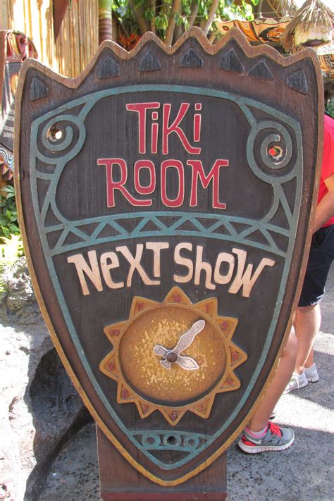 A Sign That Says Tiki Room Next Show