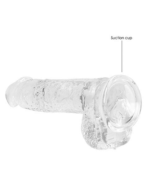 RealRock Dildo 6 Inch Mit Hoden Crystal Clear Kaufen